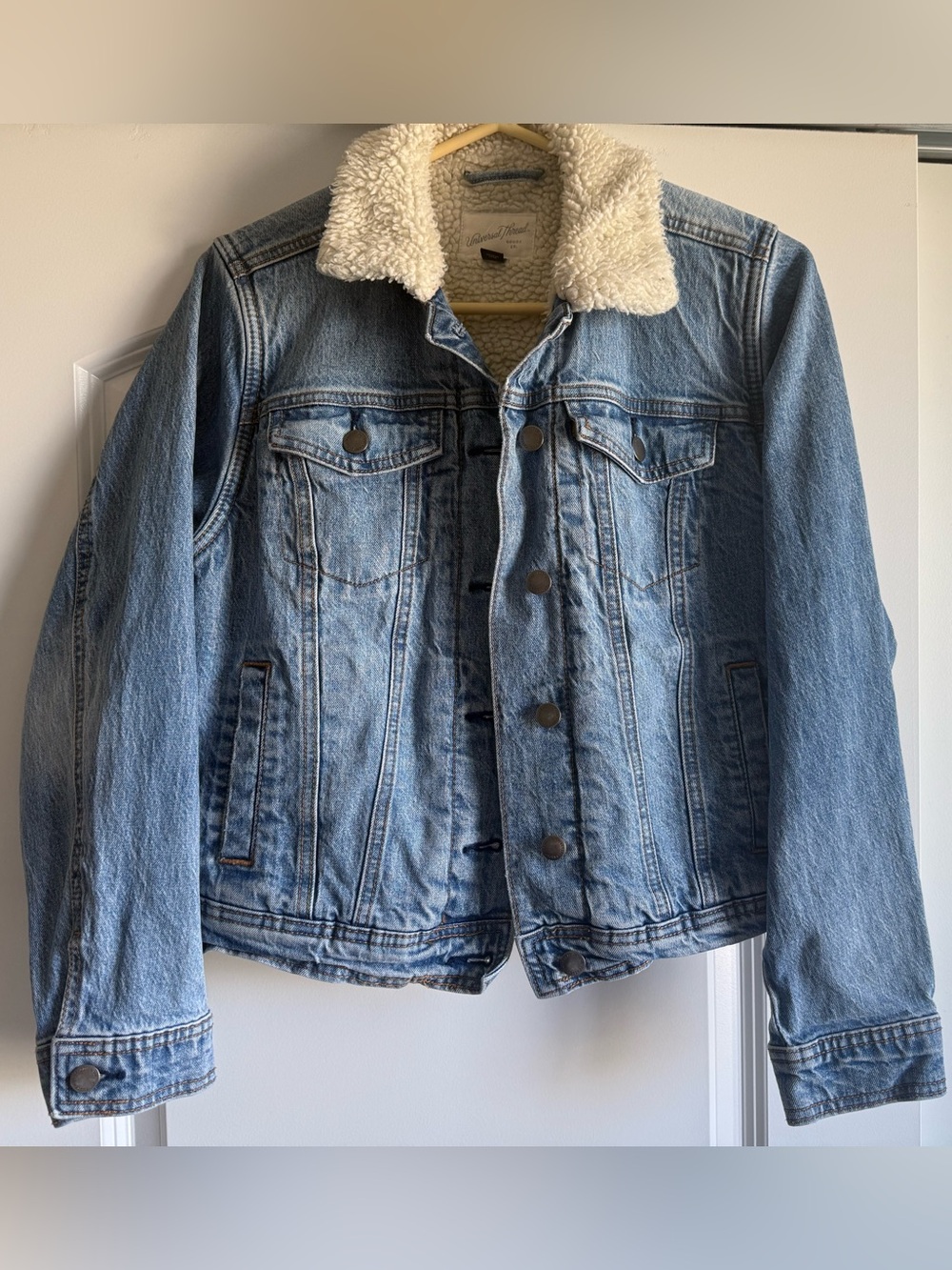 Universal Thread Jean Jacket with Sherpa Collar
